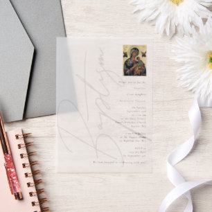 Minimalistische Taufe Christi griechisch-orthodox