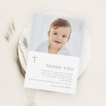 Minimalistische Taufe des modernen Goldkreuzkreuze