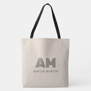Minimalistische Taupe-Beige-Geometrie mit individu