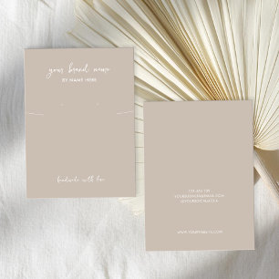 Minimalistische Taupe Schmuckkollektion