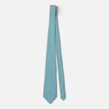 Minimalistische Tealblaue einfarbige Krawatte