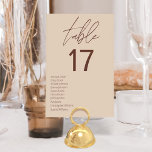 Minimalistische Terracotta Boho Neutrale Hochzeit Tischnummer<br><div class="desc">Diese minimalistischen Terracotta boho neutralen Hochzeitsfeiern sind die perfekte Möglichkeit, um Ihrem großen Tag eine Touch von Stil und Eleganz hinzuzufügen. Die Zahlen sind aus hochwertiger Terrakotta gefertigt und werden sicher noch auf Jahre anhalten. Sie sind auch leicht und leicht zu Set, sodass sie die perfekte Ergänzung zu jedem Hochzeitstisch...</div>