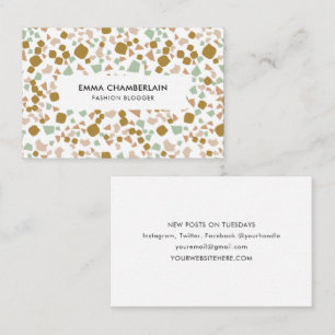 Minimalistische Terrazzo Print - Modernes, maßgesc Visitenkarte
