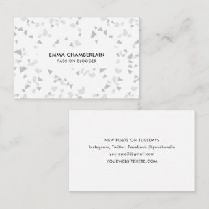 Minimalistische Terrazzo Print - Modernes, maßgesc Visitenkarte