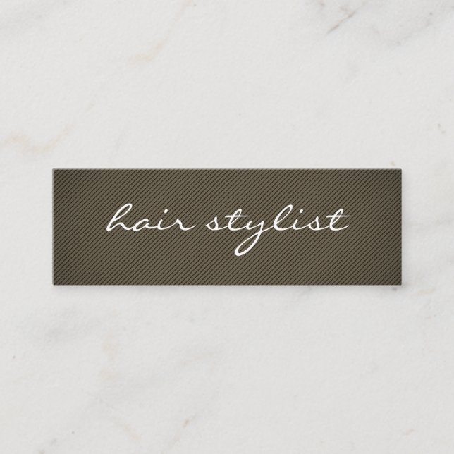 Minimalistische Textur braun Mini Visitenkarte (Vorderseite)