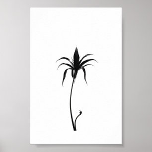 Minimalistische Tinte Blume Abstrakte Florenz Kuns Poster