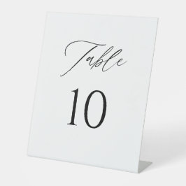 Minimalistische Tischkarten für die Hochzeit Sockelschild