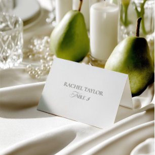 Minimalistische Tischnummer-Hochzeitsplatzkarte Tischnummer