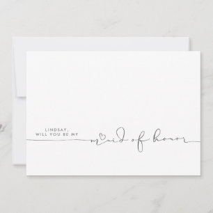 Minimalistische Trauzeugin moderner Farben