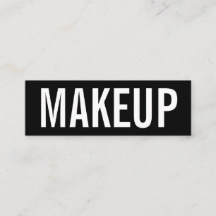 Minimalistische trendige Visitenkarte für Makeup-