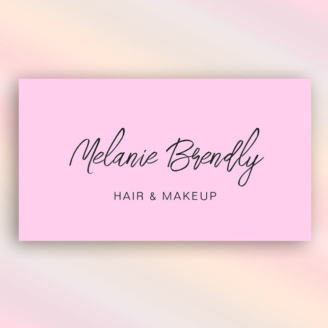 Minimalistische Trendy Modern Pink Business Card Visitenkarte (Von Creator hochgeladen)
