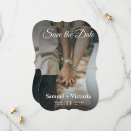 Minimalistische Trendy-Save the Date-Karte Save The Date