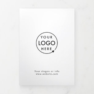 Minimalistische Trifold-Broschüre für Geschäftsleu Dreifach Gefaltete Karte