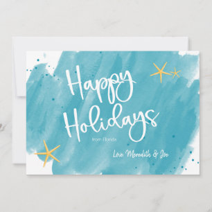 Minimalistische Tropical Watercolor Happy Card