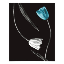 Minimalistische Tulpenblume