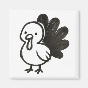 Minimalistische Türkei - Spielbares Tintenbird-Des Magnet