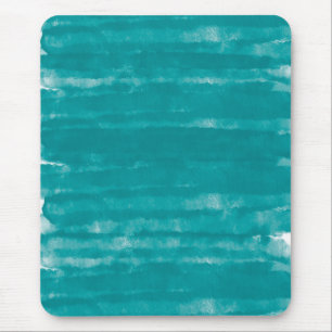 Minimalistische Türkis-Wasserfarben-Textur Mousepad