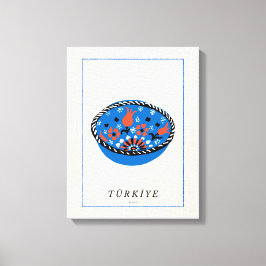 Minimalistische türkische İznik-Schalen-Kunst - Le Leinwanddruck