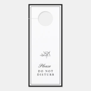 Minimalistische Türverkleidung an der Grenze Türanhänger