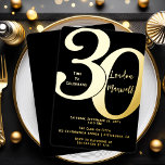 Minimalistische Typografie 30. 30. Geburtstags-Par Folieneinladung<br><div class="desc">Einfach,  minimalistisch und so elegant und elegant,  diese "30" Typografie 30. Geburtstag Einladung ist sicher,  die anspruchsvollsten Empfänger zufrieden zu stellen. Für das Party des Jahres gibt es keinen besseren Weg zu sagen: "Lasst uns feiern!"</div>