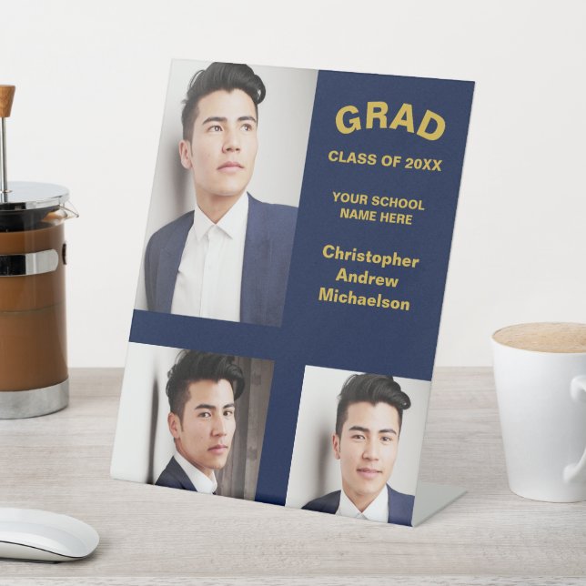 Minimalistische Typografie 3 Foto Abschluss Sockelschild (In SItu)