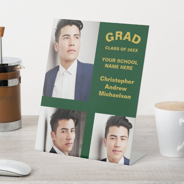 Minimalistische Typografie 3 Foto Abschluss Sockelschild (In SItu)