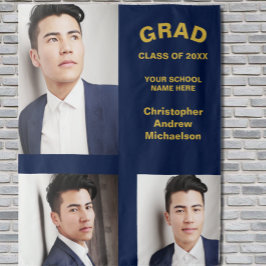 Minimalistische Typografie 3 Foto Abschluss Wandteppich