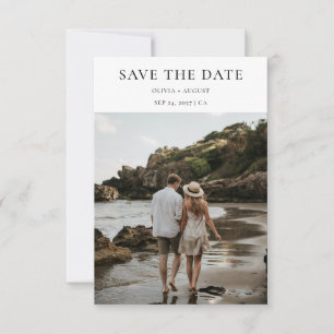 Minimalistische Typografie   Beach Foto Wedding Save The Date