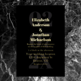 Minimalistische Typografie Folieneinladung