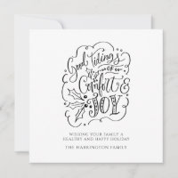 Minimalistische Typografie Frohe Weihnachten