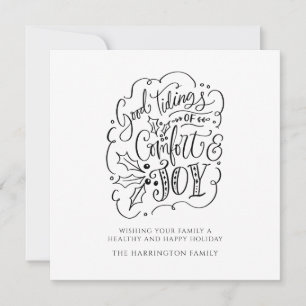 Minimalistische Typografie Frohe Weihnachten