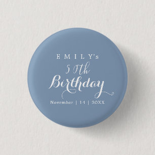 Minimalistische Typografie Geburtstagsfeier Design Button