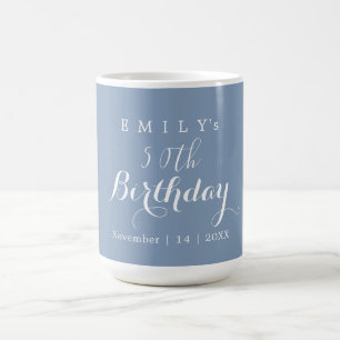 Minimalistische Typografie Geburtstagsfeier Design Kaffeetasse