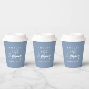 Minimalistische Typografie Geburtstagsfeier Design Pappbecher