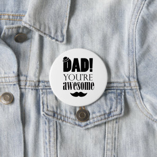 Minimalistische Typografie-Grafik zum Vatertag! Button
