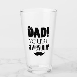 Minimalistische Typografie-Grafik zum Vatertag! Glas