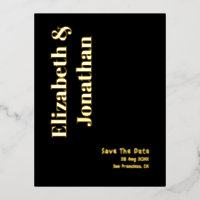 Minimalistische Typografie-Hochzeit rettet das Dat