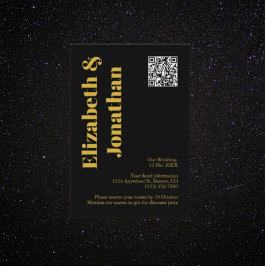 Minimalistische Typografie Hochzeitsunterkunft Begleitkarte