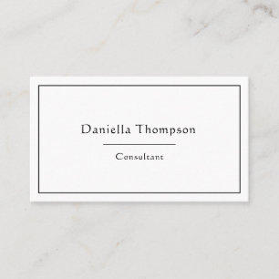 Minimalistische Typografie Individuelle Name Schwa Visitenkarte