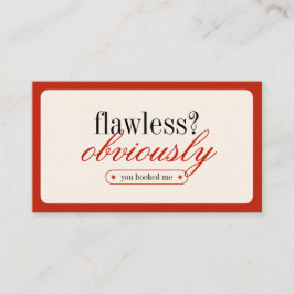 Minimalistische Typografie Makeup Stylist Business Visitenkarte