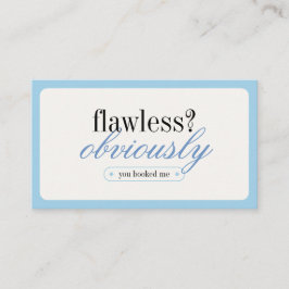 Minimalistische Typografie Makeup Stylist Business Visitenkarte