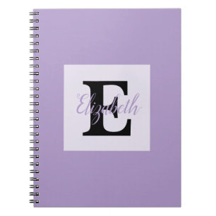 Minimalistische Typografie-Monogramm-Name Notizblock
