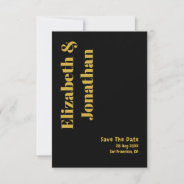 Minimalistische Typografie Save The Date