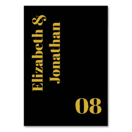 Minimalistische Typografie Tischnummer