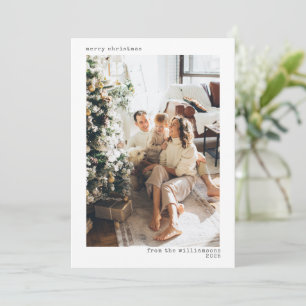 Minimalistische Typografie Weihnachten Zwei Fotos