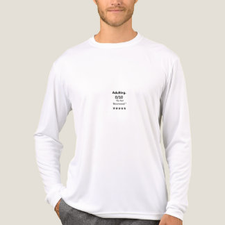 Minimalistische Typografie Zitat Weiße Langarm T-S Tri-Blend Shirt