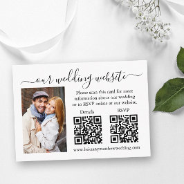 Minimalistische UAWG Details Foto 2 QR Hochzeit Begleitkarte