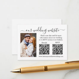 Minimalistische UAWG Details Foto 2 QR Hochzeit Begleitkarte