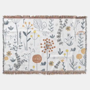 Minimalistische Umrisszeichnung Floral Modern Decke