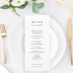 Minimalistische und einfache Speisen für Hochzeits Menükarte<br><div class="desc">Minimalistische Karten mit Hochzeitmenü | Moderne Speisekarte,  Abendmenü für Hochzeiten,  rustikales Buffet zum Hochzeitsessen und Getränkekarte,  einfache kalligraphische rustikale Hochzeitsmenüs,  rustikales Hochzeitsmenü,  Menü für Hochzeitstische</div>